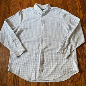 Vineyard Vines Performance Classic Fit Murray Shirt Men's XL Blue White Check